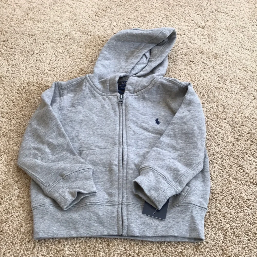 NWT! KIDS Polo Ralph Lauren 2 / 2T grey hoodie